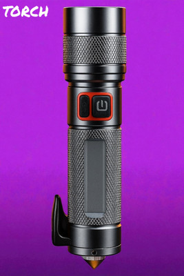 Nilesawar A15 Tactical LED Flashlight | Long Distance Torch with Strong Battery Torch(Multicolor, 11 cm, Rechargeable)