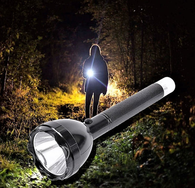 BRIGHT LIGHT ONLITE Bright light Long range 60W New 2in1 900M Range Long Beam 2 Mode Torch(Black, 17 cm, Rechargeable)