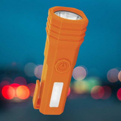WRENS Torch-2-[4 Modes]-Flashlight, Super Bright 20W LED Light & 6 Hours Runs Torch(Orange, 10.5 cm, Rechargeable)