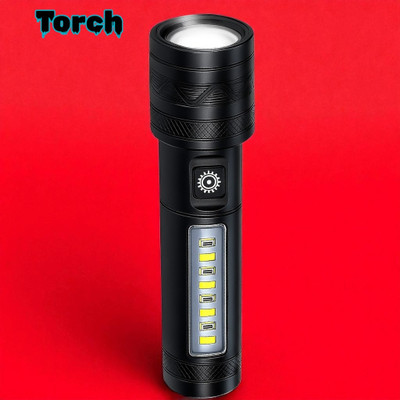 Nilesawar Z119 Rechargeable Emergency Torch – Lightweight & Portable Torch(Multicolor, 11 cm, Rechargeable)