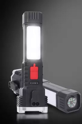 G2L Rechargeable Flashlight,Long Distance Beam Range 5 hrs Torch Emergency Light Torch(Black, 10 cm, Rechargeable)