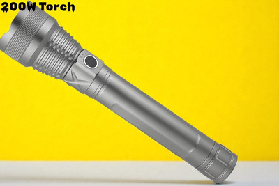 Ziddjeet A50 prtable Torch Light with Lithium Battery | Ultra Bright LED Flashlight Torch(Multicolor, 11 cm, Rechargeable)