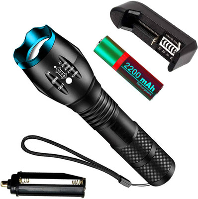 Small Sun Rechargeable LED Bright 5 Mode Heavy Duty reinforced aluminum alloy Torch Torch(Multicolor, 13 cm, Rechargeable)