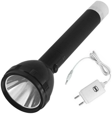 Small Sun 2in1 Rechargeable Led 1000m Flashlight Torch 4 hrs Torch Emergency Light(Black)
