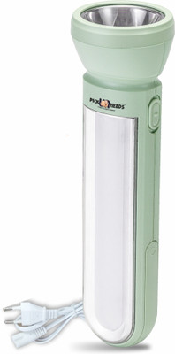 Pick Ur Needs Rechargeable Search Light With 2 Mode LED + 50W Bright Tube Light Long Backup Torch(Multicolor, 24 cm, Rechargeable)