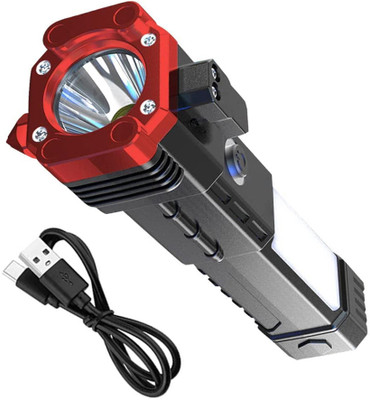 Sebon 3w flashlight Rechargeable 4 iN 1 modes Long Life Pworfull torch Torch(Multicolor, 15 cm, Rechargeable)
