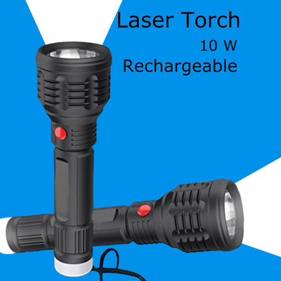MOMENTIME Torch_6955 Torch(Black, 8 cm, Rechargeable)