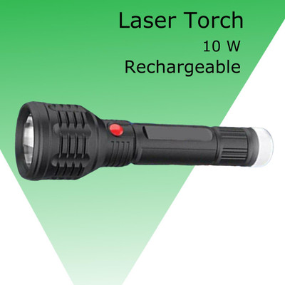 MOMENTIME Torch_6884 Torch(Black, 8 cm, Rechargeable)