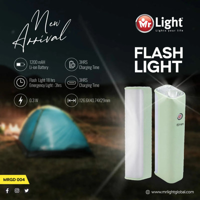 mrl MR.Light GD004 Torch(Multicolor, 11 cm, Rechargeable)