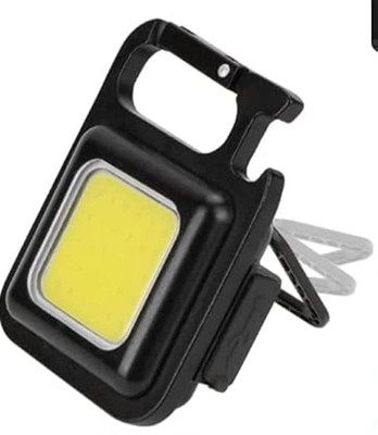MHAX Multifunction Keychain LED Light with_Bottle_Opener Keychain_Emergency Light 1 hrs Torch Emergency Light(Black)