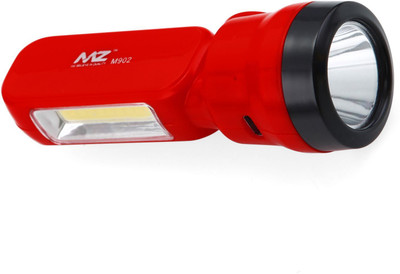 MZ M902 DODO (LED RECHARGEABLE TORCH) 25W LED, 15W COB Torch(Red, 10 cm, Rechargeable)