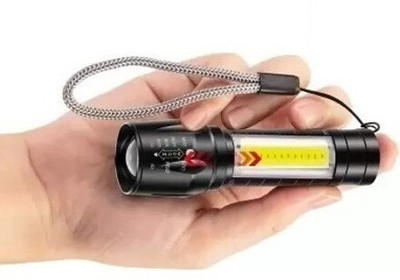 NKPR High quality Metal LED light ,Super Bright ,Waterproof 3 Light Modes 1683 Torch(Black, 4 cm, Rechargeable)