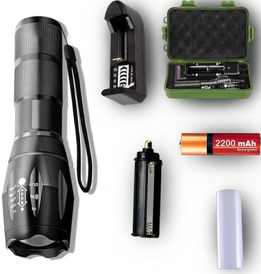 ApexBeam 5-Mode Torch for Tactical and Daily Carry Torch(Black, 12.5 cm, Rechargeable)