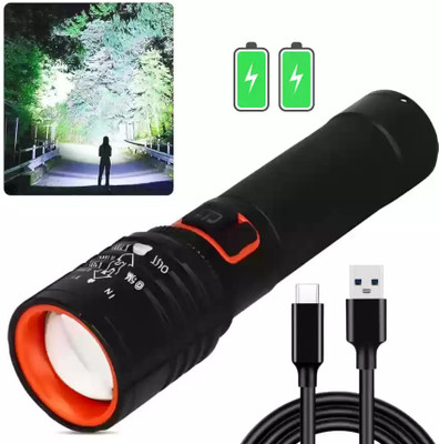 iDOLESHOP LASER+COB RANGE XPE Flashlight Rechargeable Zooming METAL Torch Light Torch(Black, 13 cm, Rechargeable) iDOLESHOP LASER+COB RANGE XPE Flashlight Rechargeable Zooming METAL Torch Light Torch(Black, 13 cm, Rechargeable)