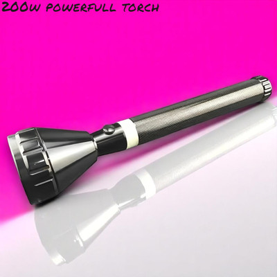 Nilesawar X204( ZOOMABLE METAL LED TORCH)5 Modes Flashlight, Super Bright Torch(Multicolor, 11 cm, Rechargeable)