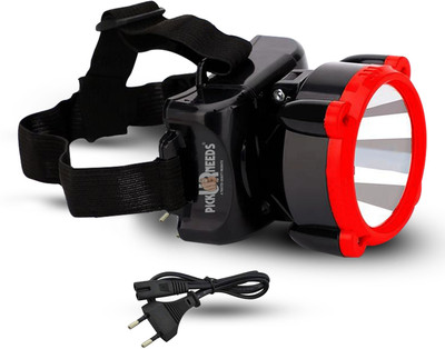 Pick Ur Needs Rechargeable 25W Head Light Laser LED Adjustable Head Lamp Torch Light 5 hrs Torch Emergency Light(Red)