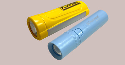 CTB PLSUPREME PL-006 and PL-003 LED Rechargeable Mini Torch Light|Pocket Torch Torch(Yellow, Blue, 10.5 cm, Rechargeable)