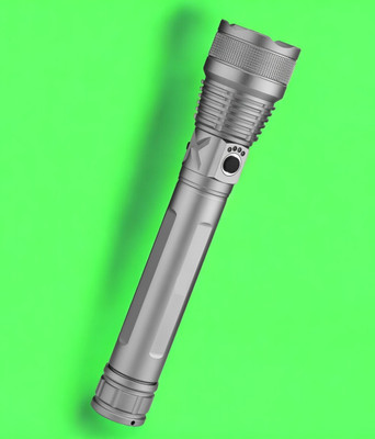 Stybits A525(ZOOMABLE METAL LED TORCH)5 Modes Flashlight, Super Bright 200 W Torch(Multicolor, 11 cm, Rechargeable)