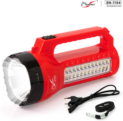 24 ENERGY 100w Flashlight Torch with Side light Emergency Rechargeable Table Lamp EN-1194 Torch(Multicolor, 22.8 cm, Rechargeable)