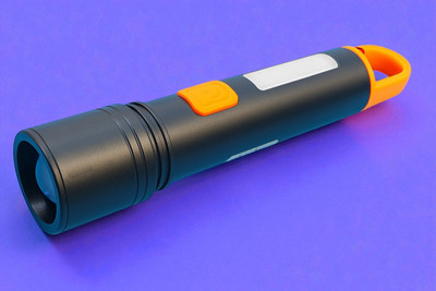 Shamsa A429 Rechargeable Torch – Ultra Bright Waterproof LED Flashlight Torch(Multicolor, 11 cm, Rechargeable)
