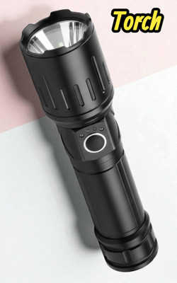 Ziddjeet X609 Multi-Functional LED Torch – Waterproof, Shockproof & Ultra-Bright Torch(Black, 11 cm, Rechargeable)