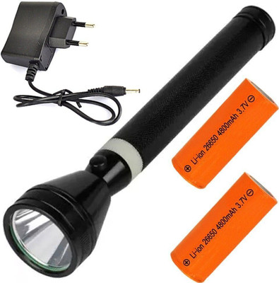 Small Sun HIGH Performence LEED Metal Rechargeable , Black, Pack of 1 zoom Cree torch Torch(Black, 27 cm, Rechargeable)