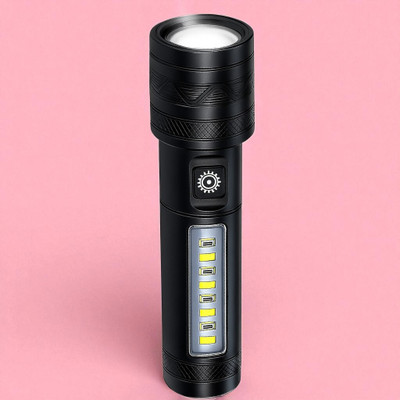 Sagaft Z341 Rechargeable LED Torch Light – Ultra Bright & Long Battery Life Torch(Multicolor, 11 cm, Rechargeable)