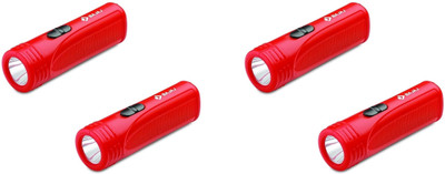 BAJAJ Raftaar Mini 1 Watts Led Red Rechargeable Torch-04 Torch(Red, 12 cm, Rechargeable)