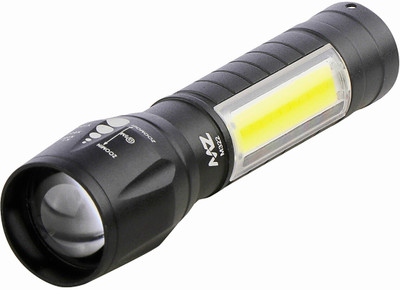 MZ M322(RECHARGEABLE LED TORCH) Mini Pocket Light Zoom COB USB Led Water Proof DP Torch(Black, 9 cm, Rechargeable)