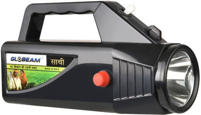 GLOBEAM Saaathi Torch 4500 mAh Battery With High Backup Long Range Torch(Black, 20.5 cm, Rechargeable)