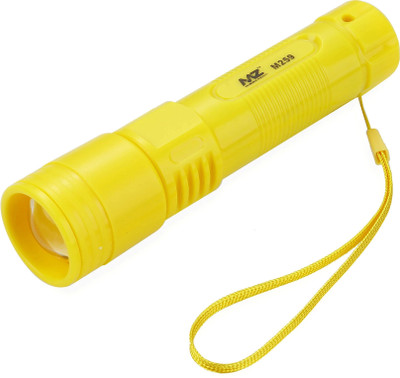 MZ M259 (RECHARGEABLE LED TORCH) Zoomable 60W LED + 7 SMD, 3000mAh Battery, 180 min Torch(Yellow, 15 cm, Rechargeable)