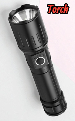 Nilesawar X363 Rechargeable Outdoor Torch – High Lumens & Waterproof Design Torch(Black, 11 cm, Rechargeable)