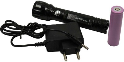 JY SUPER ZM 859 Torch(Black, 13 cm, Rechargeable)