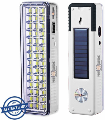 Pick Ur Needs Power High Quality 42 High-Bright LED Rechargeable Lantern Emergency Light Torch(White, 23 cm, Rechargeable)