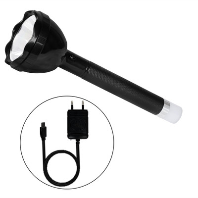 Care 4 RECHARGEABLE LED FLASHLIGHT 4 MODES, New 2in1 900M Range Beam 4 Mode Battery Penlight Waterproof Led Flashlight Torch 60W Emergency Table Lamp LONG PRESS FOR BLINKER.(PLATIC BODY) Torch Torch(Black, 27.5 cm, Rechargeable)
