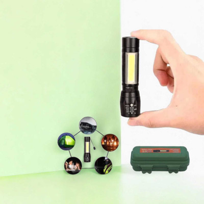 Dyzo MNT_T_011 Torch(Black, 10.5 cm, Rechargeable)