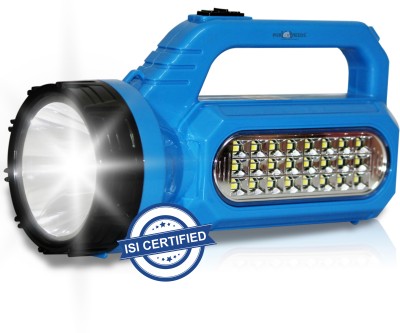 Pick Ur Needs High Quality 30W Laser Long Range Torch with 24 Led Side Emergency Light Torch(Blue, 8 cm, Rechargeable)