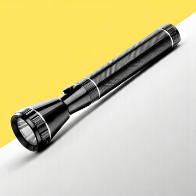 Stybits A198(RECHARGEABLE LED TORCH) Zoomable Super Bright 200W Torch(Multicolor, 11 cm, Rechargeable)