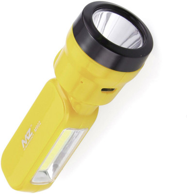 MZ M902 DODO (RECHARGEABLE LED TORCH) 25W LED, 15W COB Torch(Yellow, 10 cm, Rechargeable)