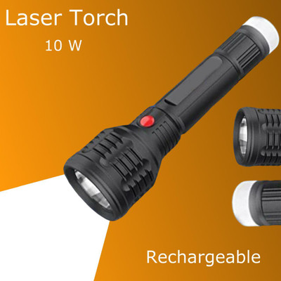 MOMENTIME Torch_6951 Torch(Black, 8 cm, Rechargeable)