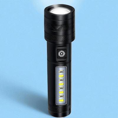Ziddjeet Z241 Rechargeable LED Torch Light – Ultra Bright & Long Battery Life Torch(Multicolor, 11 cm, Rechargeable)