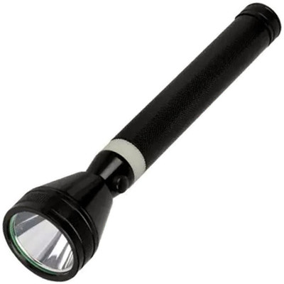 ssmall sun Long Bright Emergency Use LED T-96 Flashlight Powerful battery chargeable Torch(Black, 25 cm, Rechargeable)