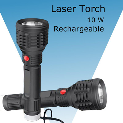 MOMENTIME Torch_6858 Torch(Black, 8 cm, Rechargeable)