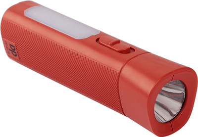 Dp 9176 (RECHARGEABLE LED TORCH) 30W Torch + Emergency Light Torch(Red, 10 cm, Rechargeable)