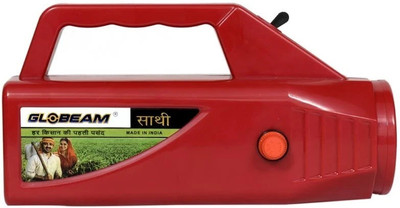 GLOBEAM Saaathi Torch 4500 mAh Battery With High Backup Long Range Torch(Maroon, Maroon, 20.5 cm, Rechargeable)