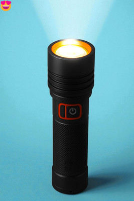 Shamsa X90 Tactical Torch Light – Bright LED, Rugged & Compact Torch(Multicolor, 11 cm, Rechargeable)