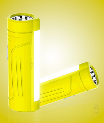 Pick Ur Needs Emergency Rechargeable Mini Pocket LED Light With 1200 mAh Lithium Battery Torch(Yellow, 17 cm, Rechargeable)