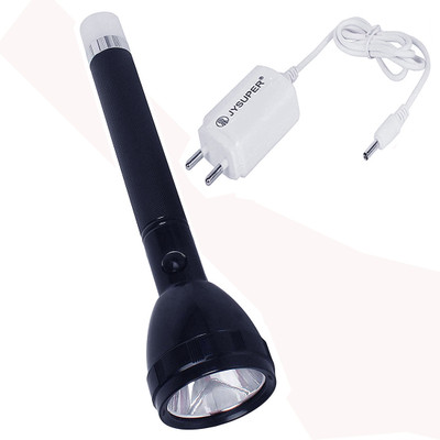 Edisonn AA 3 Mode 50W 2400 mAh Battery LED Torch Emergency Lamp Light 1000 Meter Range Torch(Black, 27 cm, Rechargeable)