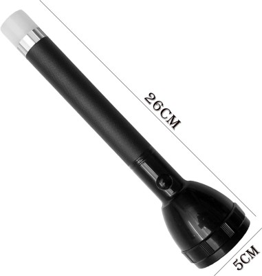 SmaaLL SUn New Rechargeable LED Long Range Industrial Security Purpose Flashlight Torch Torch(Black, 15 cm, Rechargeable)