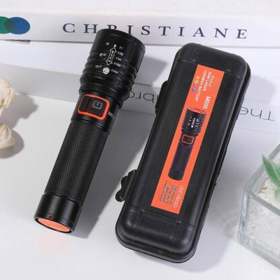 BloomiFy Super Bright LED Keychain COB Light with 6 Lighting Modes 8 hrs Torch Emergency Light(Black)